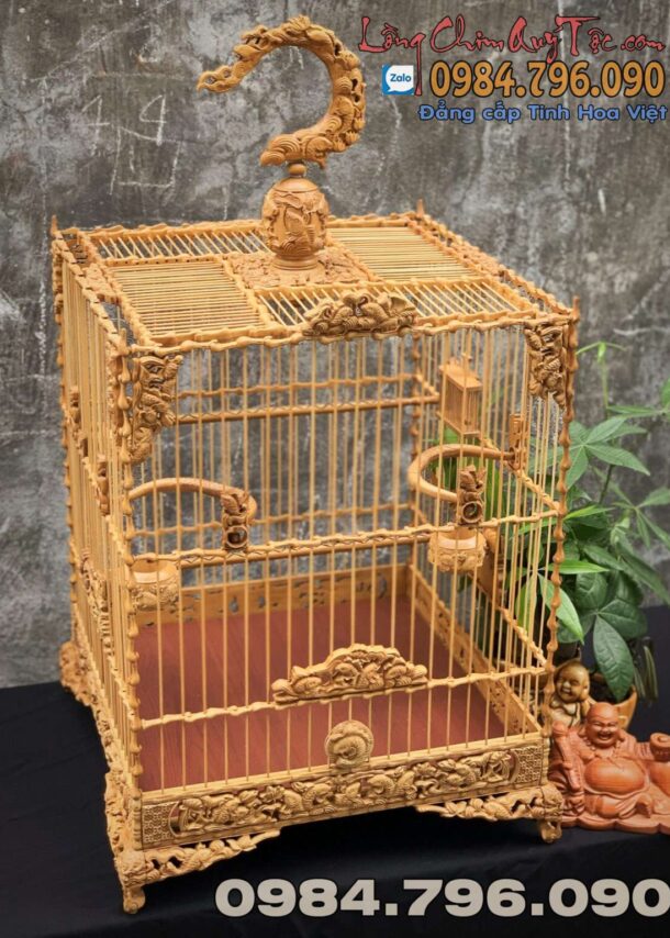 Lồng chim chào mào phom vuông cao – cửu ngư 7 1 1 31