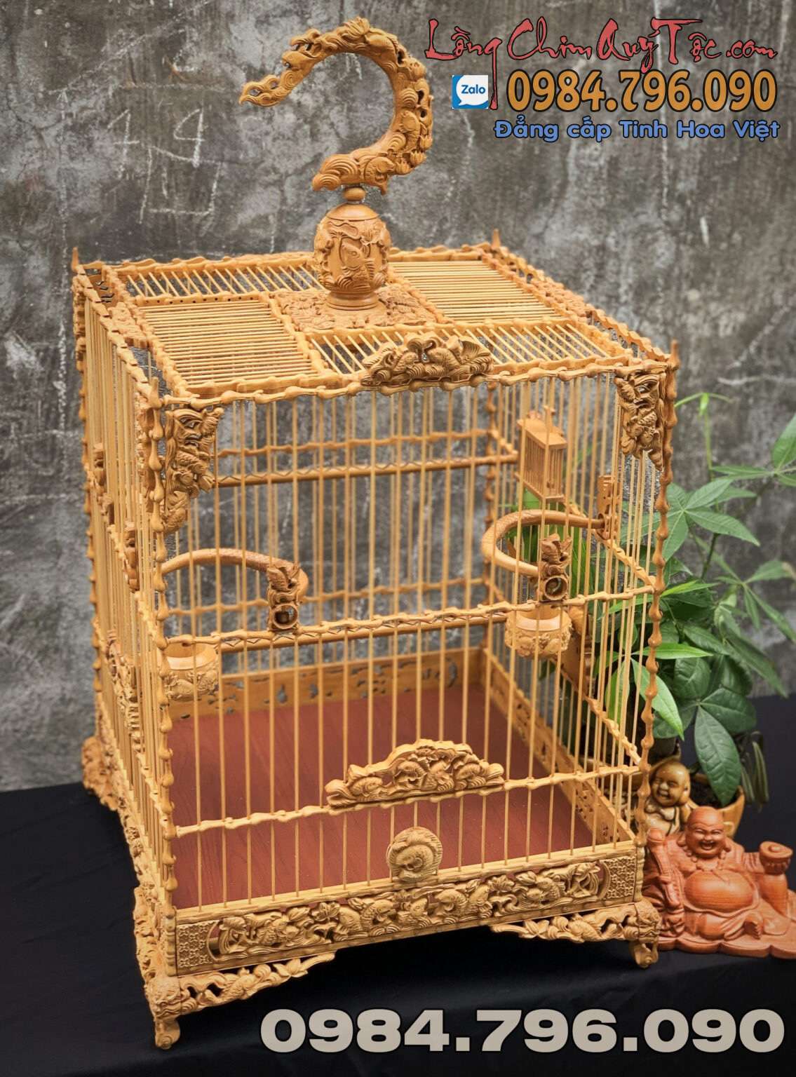 Lồng chim chào mào phom vuông cao – cửu ngư 2 1 1 31