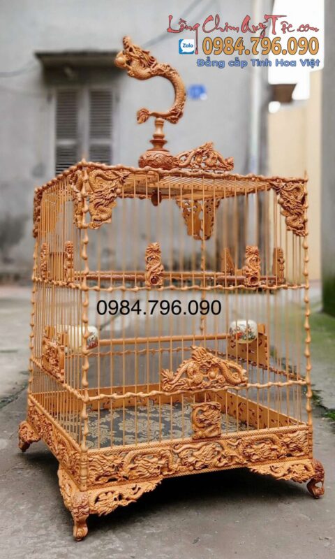 LỒNG CHIM CHÀO MÀO PHOM VUÔNG CAO – TÍCH NGŨ LONG TRANH CHÂU