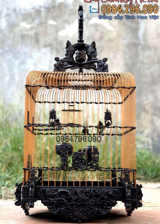 Lồng chim chào mào phom uốn vai tứ linh – long lân quy phụng 17 1 11