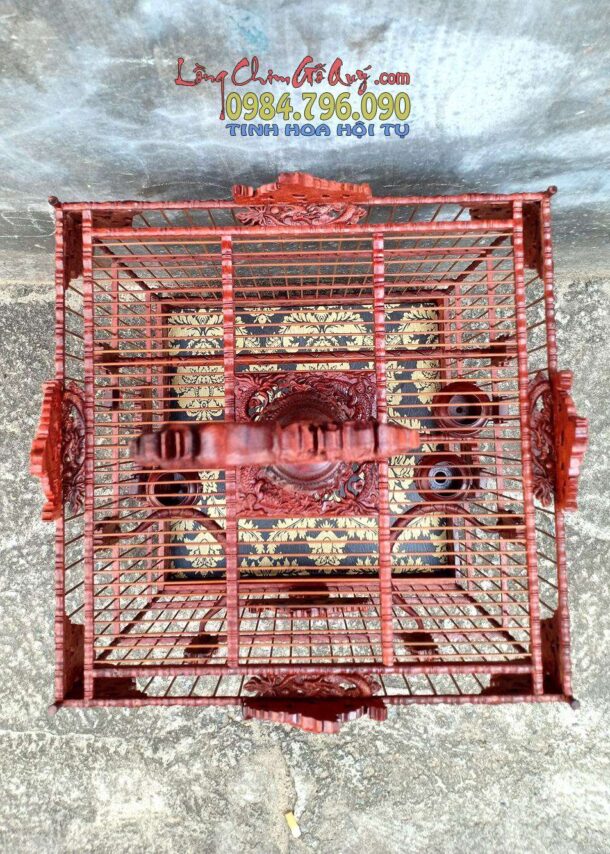 Lồng chim chào mào phom vuông cao – tích ngũ long tranh châu 8 1 2 35