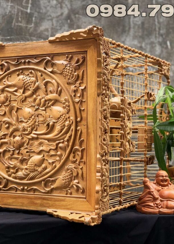 Lồng chim chào mào phom vuông cao – cửu ngư 9 1 3 32