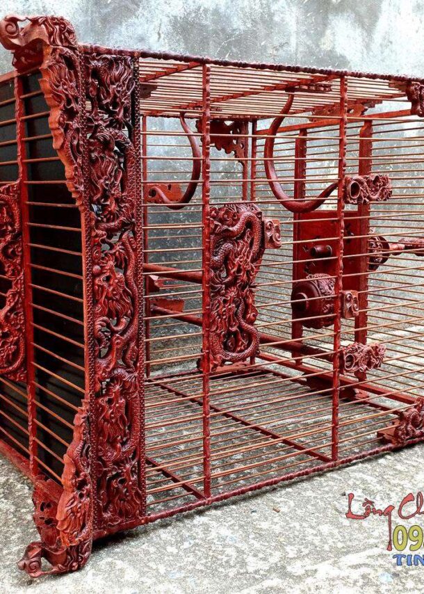 Lồng chim chào mào phom vuông cao – tích ngũ long tranh châu 9 1 3 37