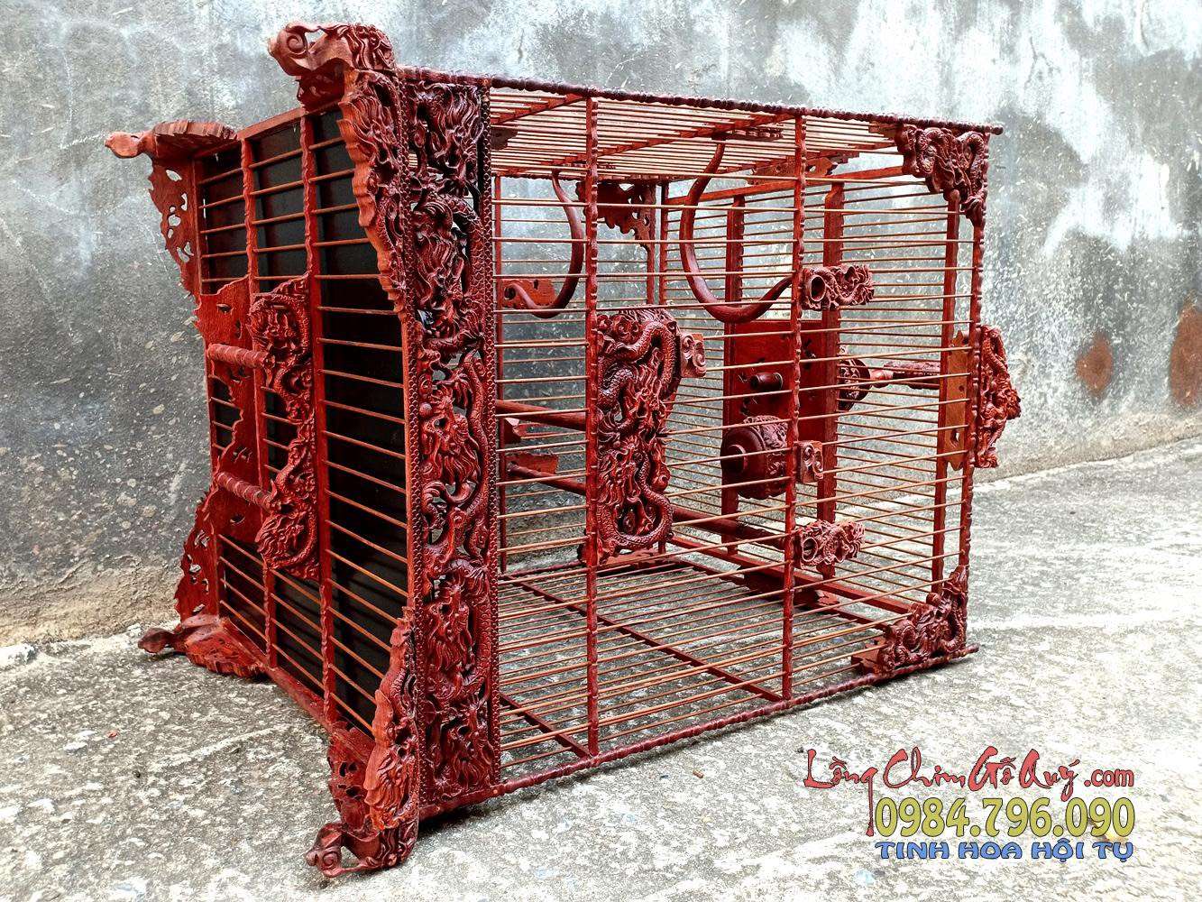Lồng chim chào mào phom vuông cao – tích ngũ long tranh châu 4 1 3 37