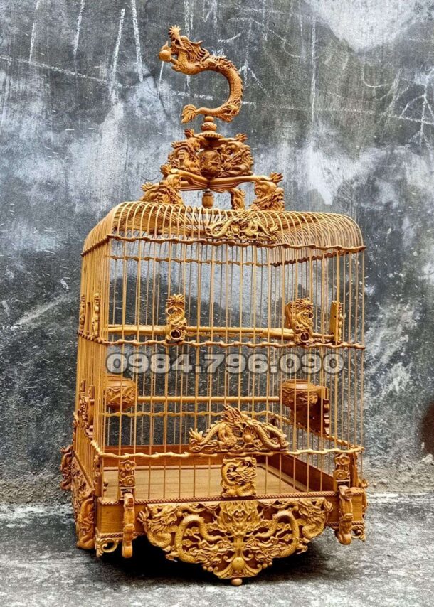 Lồng chim chào mào phom uốn vai ngũ long tranh châu 11 1 3 min 18