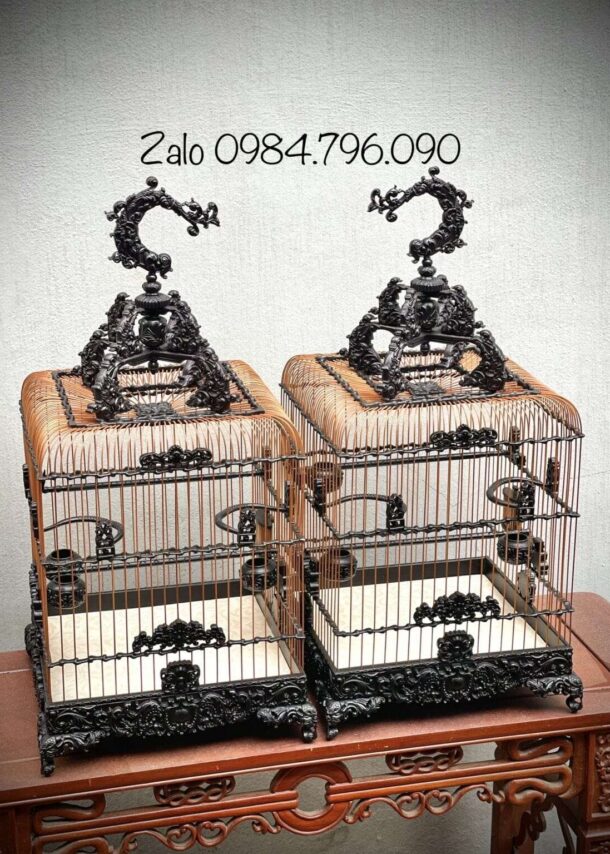 Lồng chim chào mào phom uốn vai - hoa văn tân cổ điển 12 1 3 min 19