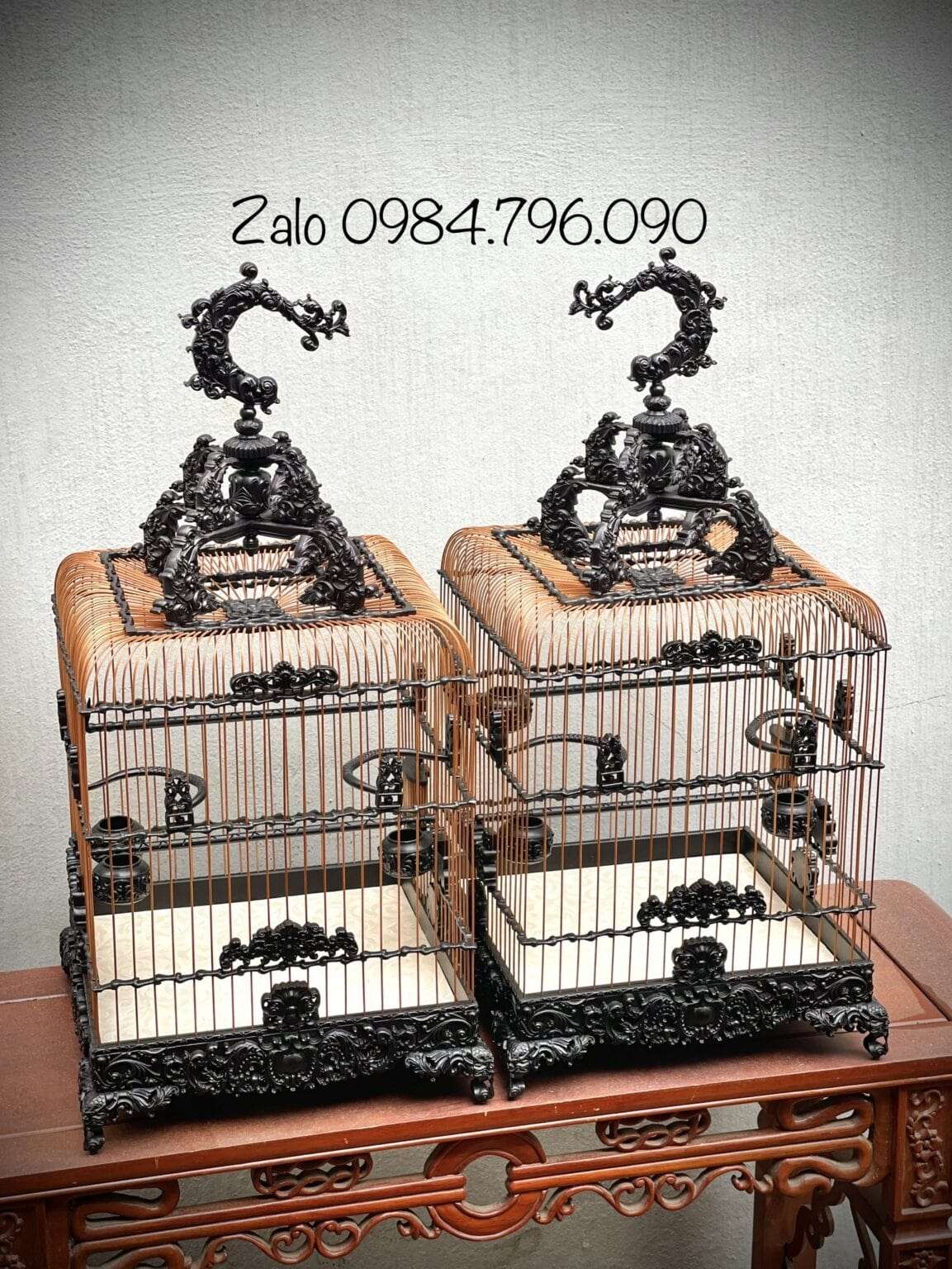 Lồng chim chào mào phom uốn vai - hoa văn tân cổ điển 4 1 3 min 19