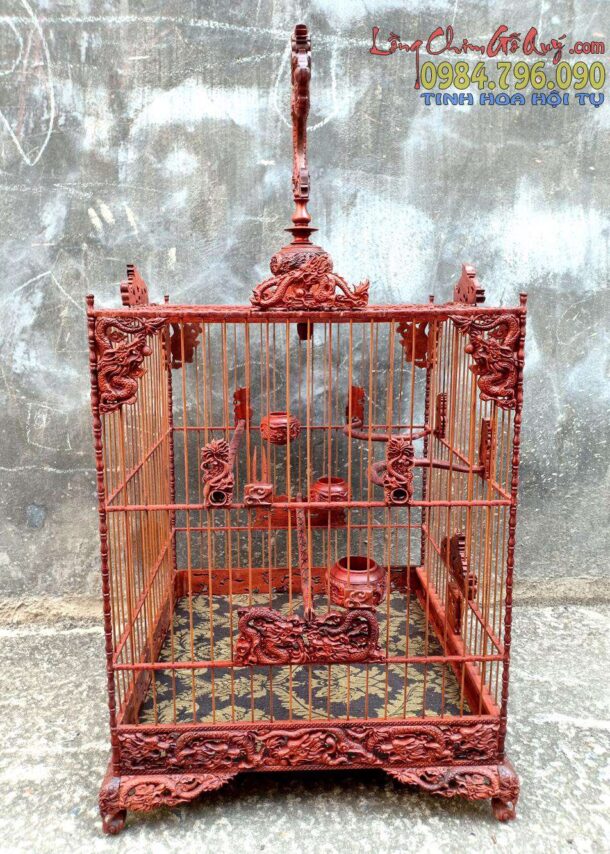 Lồng chim chào mào phom vuông cao – tích ngũ long tranh châu 11 1 5 33