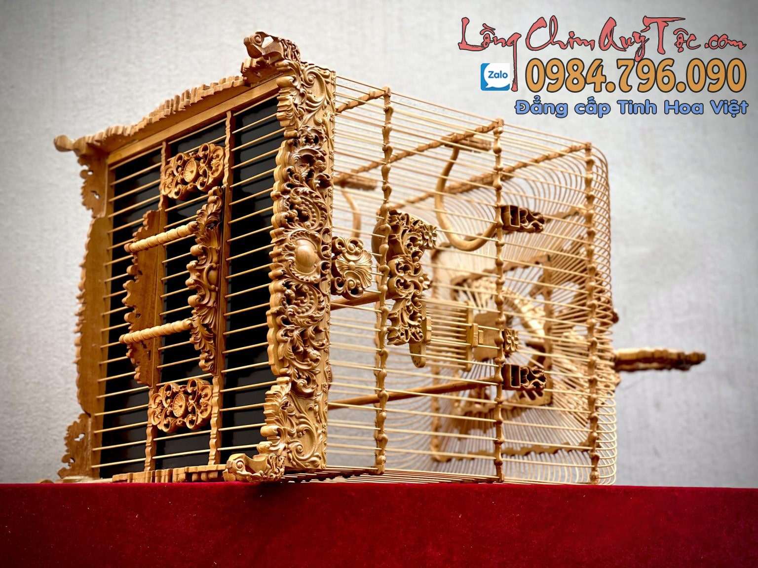 Lồng chim chào mào phom uốn vai – tích hoa văn tân cổ điển 6 1 5 min 17