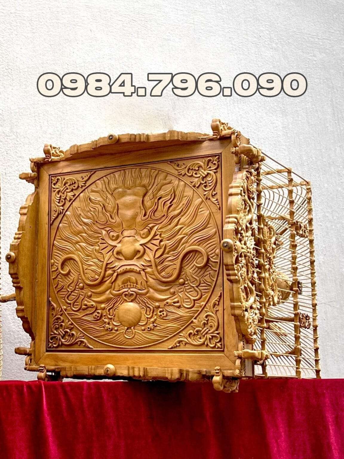 Lồng chim chào mào phom uốn vai ngũ long tranh châu 5 1 5 min 18