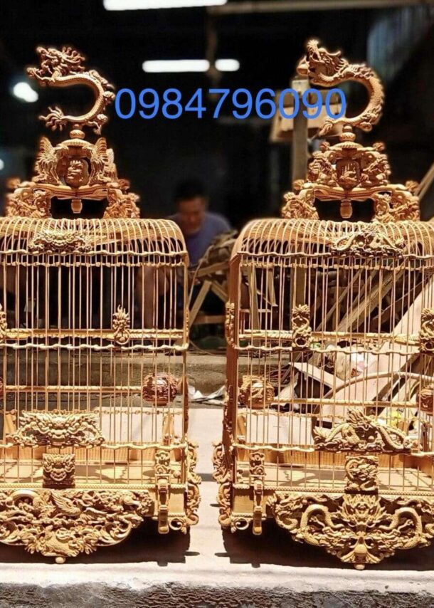 Lồng chim chào mào phom uốn vai ngũ long tranh châu 13 1 6 min 13