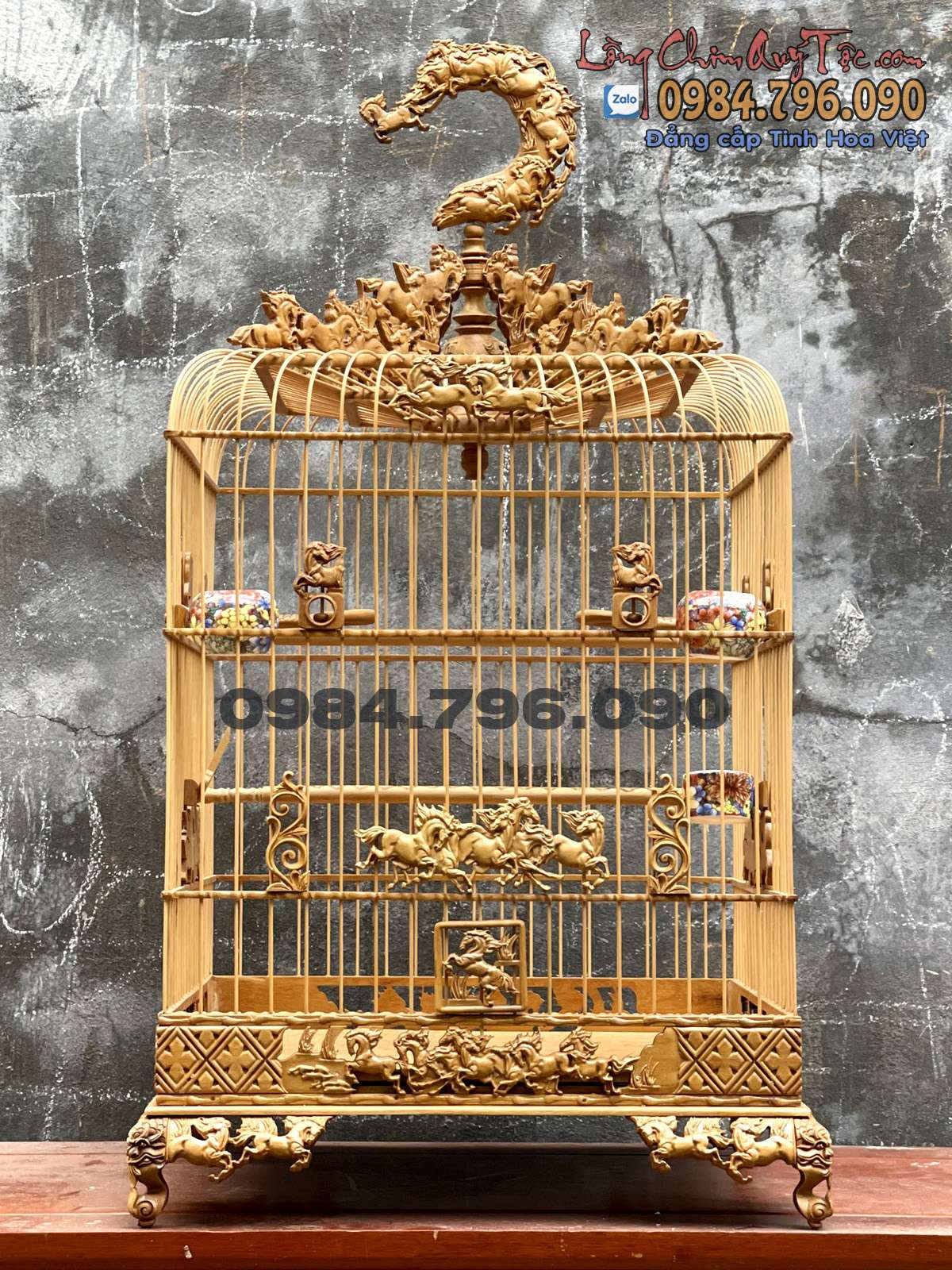 Lồng chim chào mào phom uốn vai – mã đáo thành công 8 1 7 10