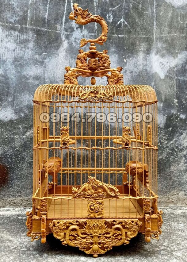 Lồng chim chào mào phom uốn vai ngũ long tranh châu 14 1 7 min 10