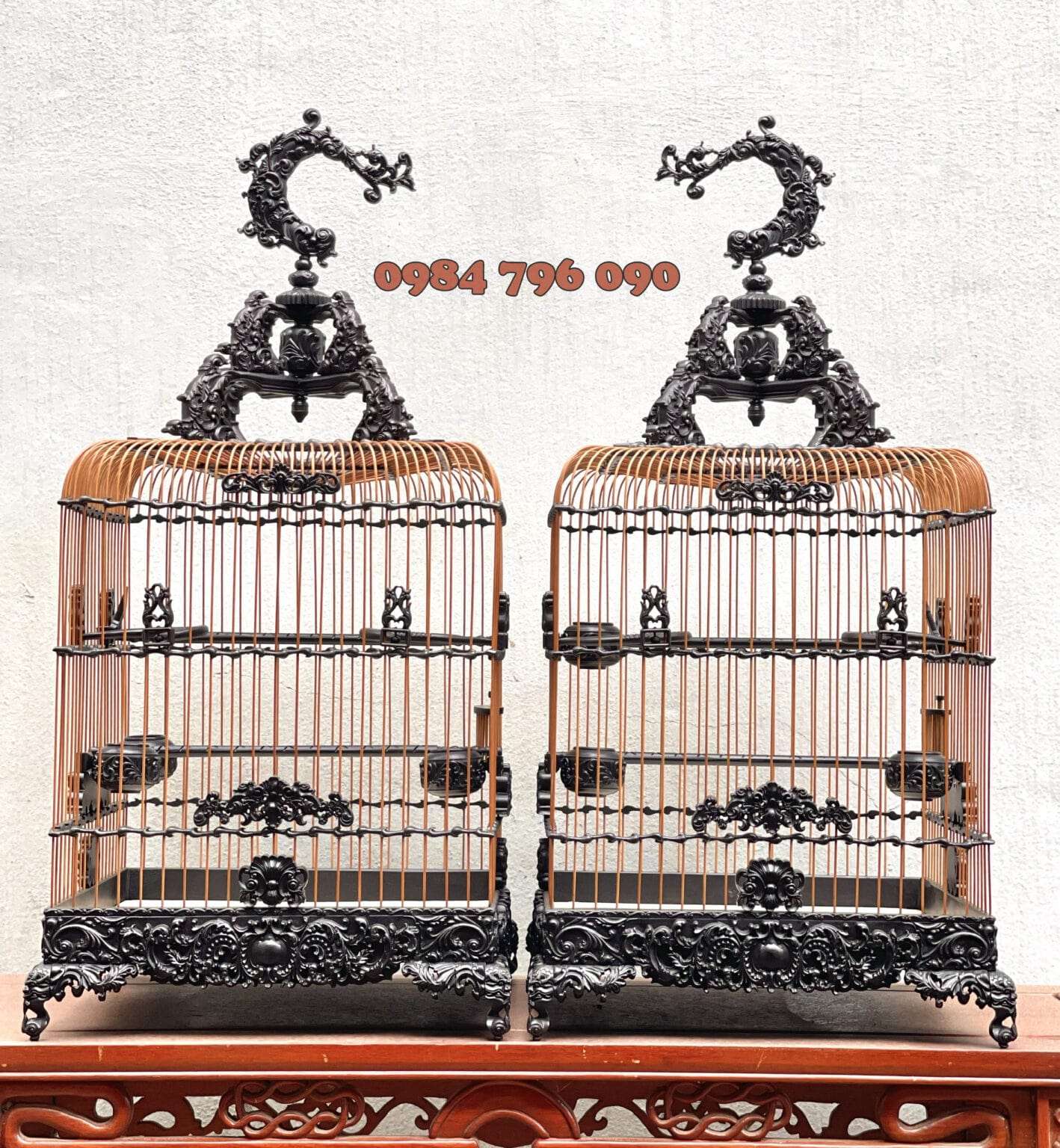 Lồng chim chào mào phom uốn vai - hoa văn tân cổ điển 9 1 8 min 6