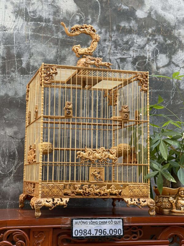 Lồng chim chào mào phom vuông cao – tích mã đáo thành công 8 LỒNG CHIM CHÀO MÀO PHOM VUÔNG CAO – TÍCH MÃ ĐÁO THÀNH CÔNG