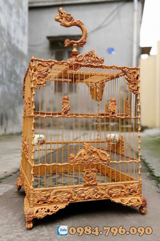LỒNG CHIM CHÀO MÀO PHOM VUÔNG CAO – TÍCH NGŨ LONG TRANH CHÂU
