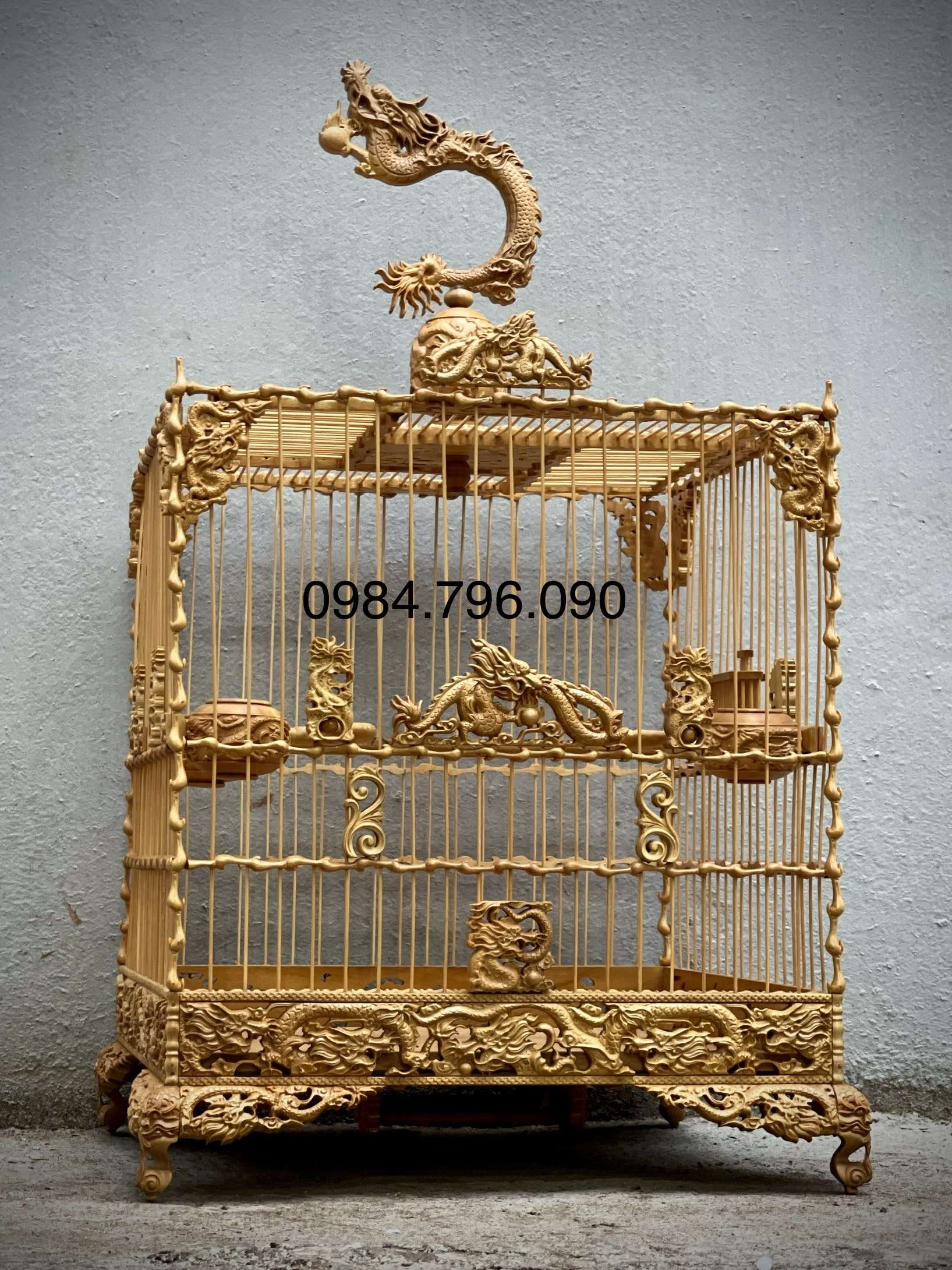 Lồng Chim Chào Mào Phom Vuông Đấu – Tích Ngũ Long Tranh Châu 12 Lồng Chim Chào Mào Phom Vuông Đấu – Tích Ngũ Long Tranh Châu