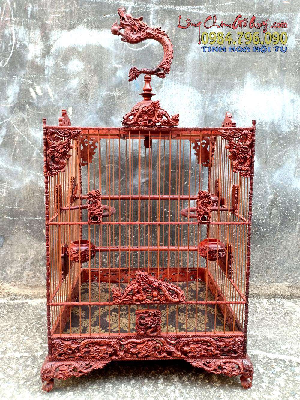Lồng chim chào mào phom vuông cao – tích ngũ long tranh châu 1 anhr dai dien