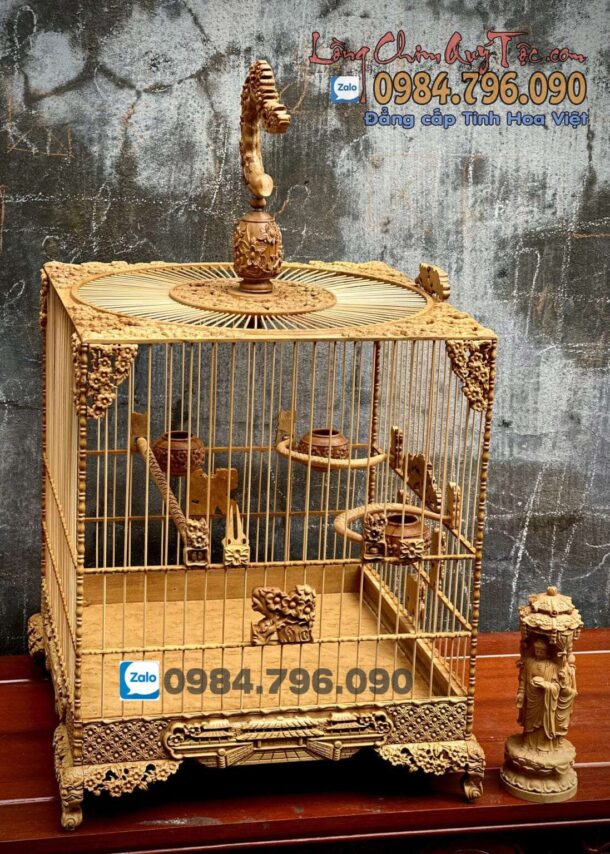 Lồng chim chào mào vuông đấu gỗ cẩm vàng chạm Mai Đào 8 z4313946292965 f8a379accc8c8d1bde7c894cb5a6c207 1148x1536 min 1