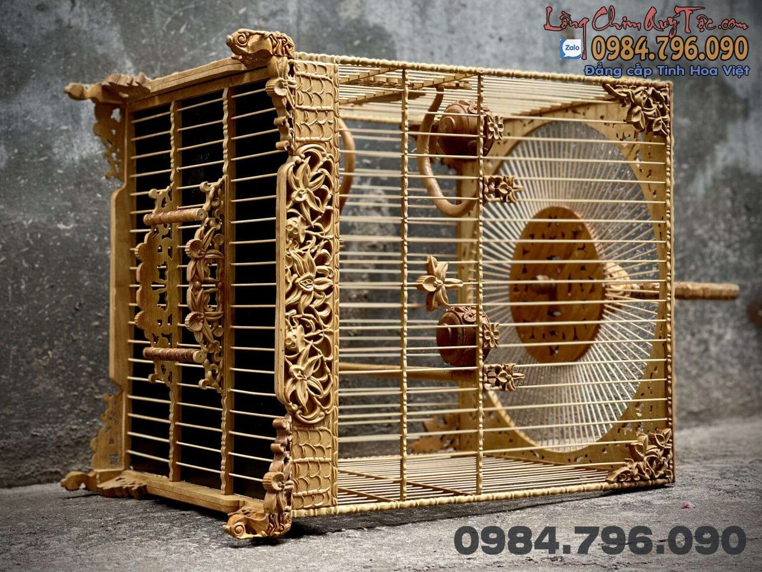 Lồng chim chào mào vuông đấu gỗ cẩm vàng siêu mịn chạm Hoa Lan Đột Biến 2 z4313946302448 fc7376ec7977b67eca49d2cfd8002f54 1536x1152 min