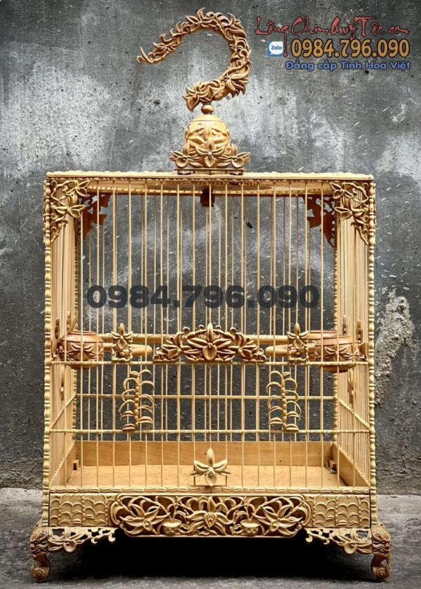 Lồng chim chào mào vuông đấu gỗ cẩm vàng siêu mịn chạm Hoa Lan Đột Biến 8 z4313946309482 533a8f8762c2324df1646114a3fc6973 1152x1536 min