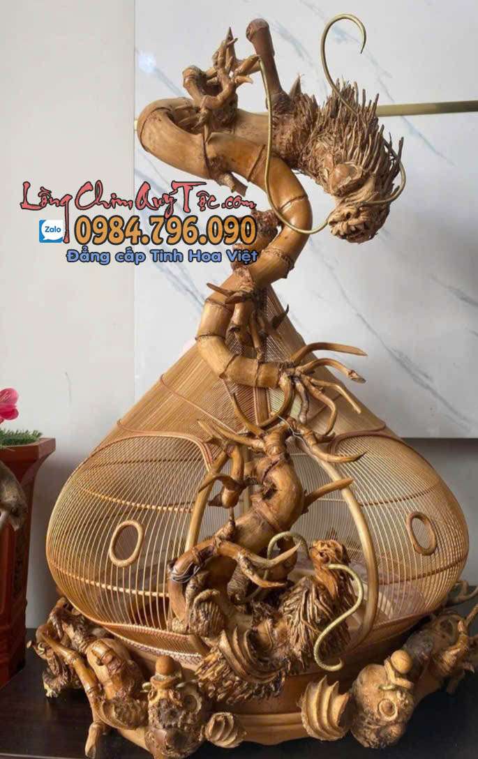 Lồng cu gáy gốc tre già đục Rồng Mã 14 3 5 2 1