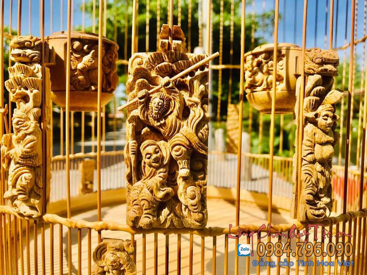 Lồng chim chào mào tre già 68 nan tích chạm Tây Du Ký 6 107098816 1564092283784034 8417289332762954506 n