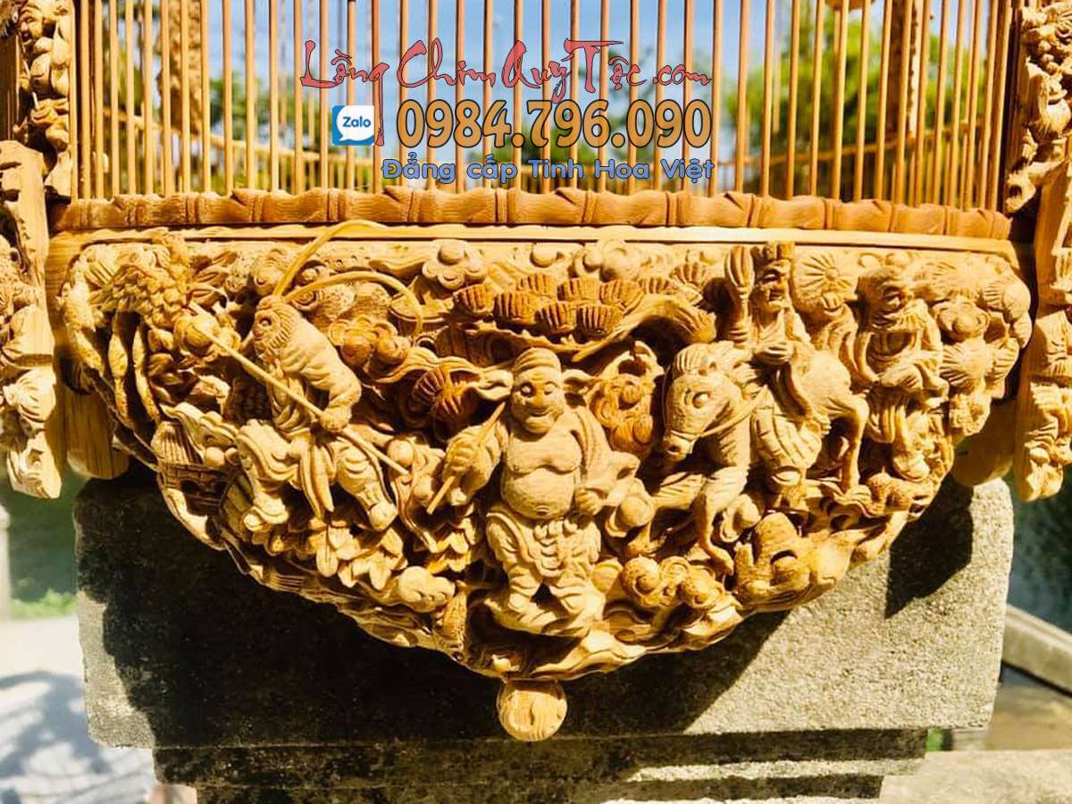 Lồng chim chào mào tre già 68 nan tích chạm Tây Du Ký 20 Lồng Chim Chào Mào 68 Nan Tre Già – Nghệ Thuật & Câu Chuyện Tây Du Ký Bất Hủ
