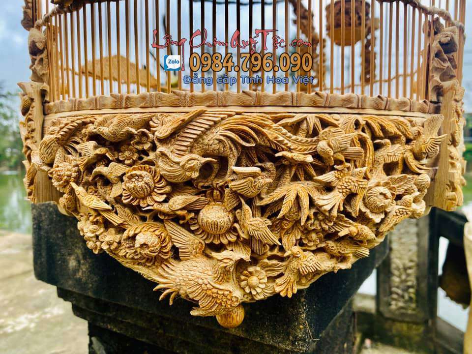 Lồng chim chào mào tre già 68 nan tích chạm Tây Du Ký 9 148495933 1757424661117461 2165328695430563732 n
