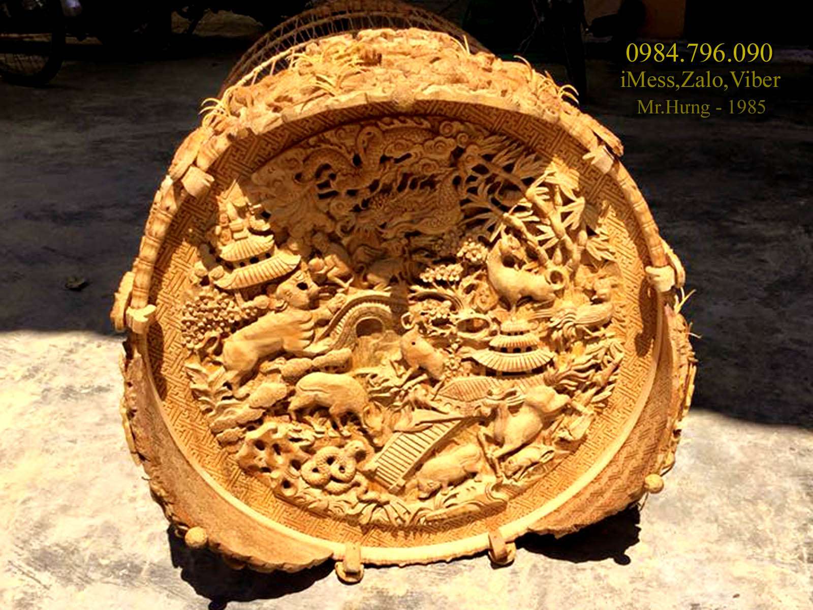Lồng chim chào mào tre già 68 nan chạm tích 12 Con Giáp 18 Lồng Chim Chào Mào Tre Già 68 Nan Chạm Tích 12 Con Giáp – Tác Phẩm Mang Đậm Giá Trị Văn Hóa Truyền Thống