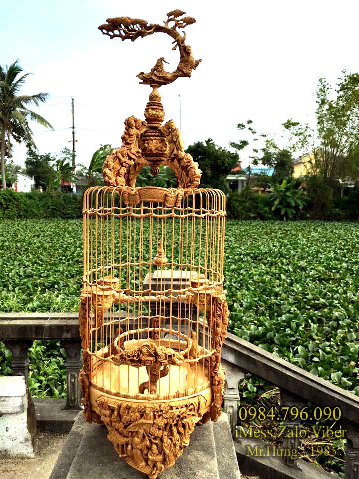 lồng chim khuyên chạm hồng lâu mộng