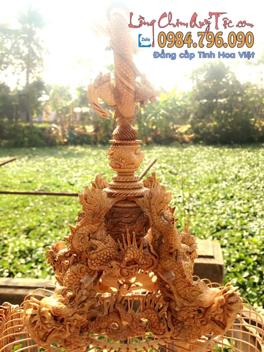 Lồng chim khuyên,bản tre già chạm tích Cửu Long Ẩn Vân 23 Lồng Chim Khuyên Cửu Long Ẩn Vân – Tác Phẩm Nghệ Thuật Dành Cho Người Chơi Đẳng Cấp